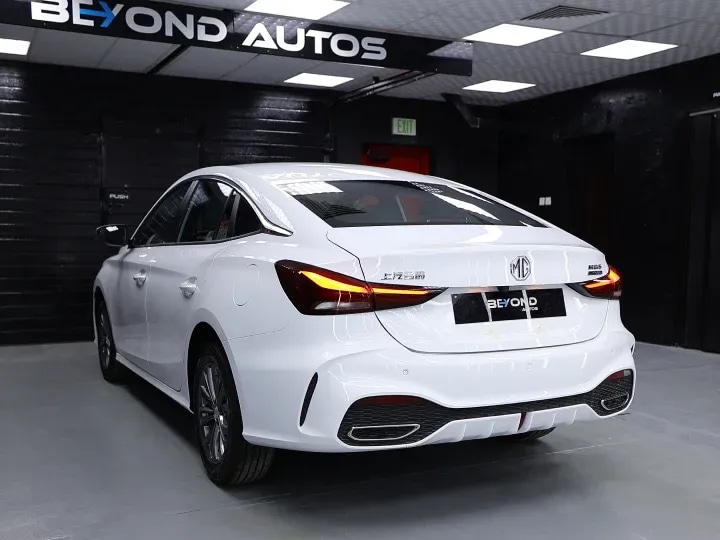 2026 MG MG5 GT 1.5L Comfort White Inside Black & Red- Beyond Autos - www.beyondautos.com