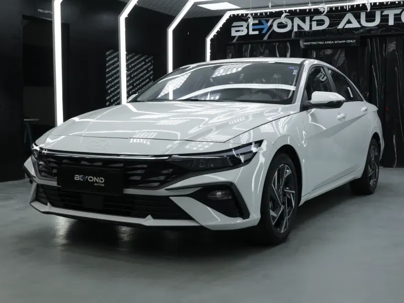 2026 Hyundai Elantra 1.5L GLX Elite White Inside Black - Beyond Autos - www.beyondautos.com