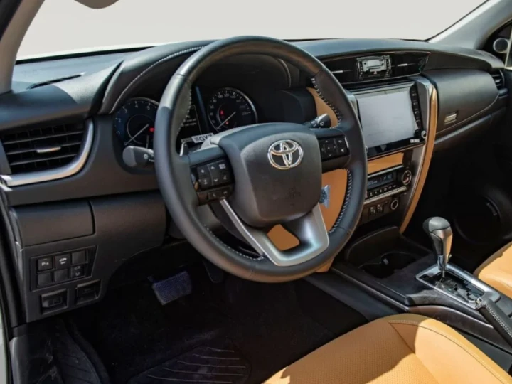 2026 Toyota Fortuner VXR SR5 V6 4.0L White Inside Orange - Beyond Autos - www.beyondautos.com