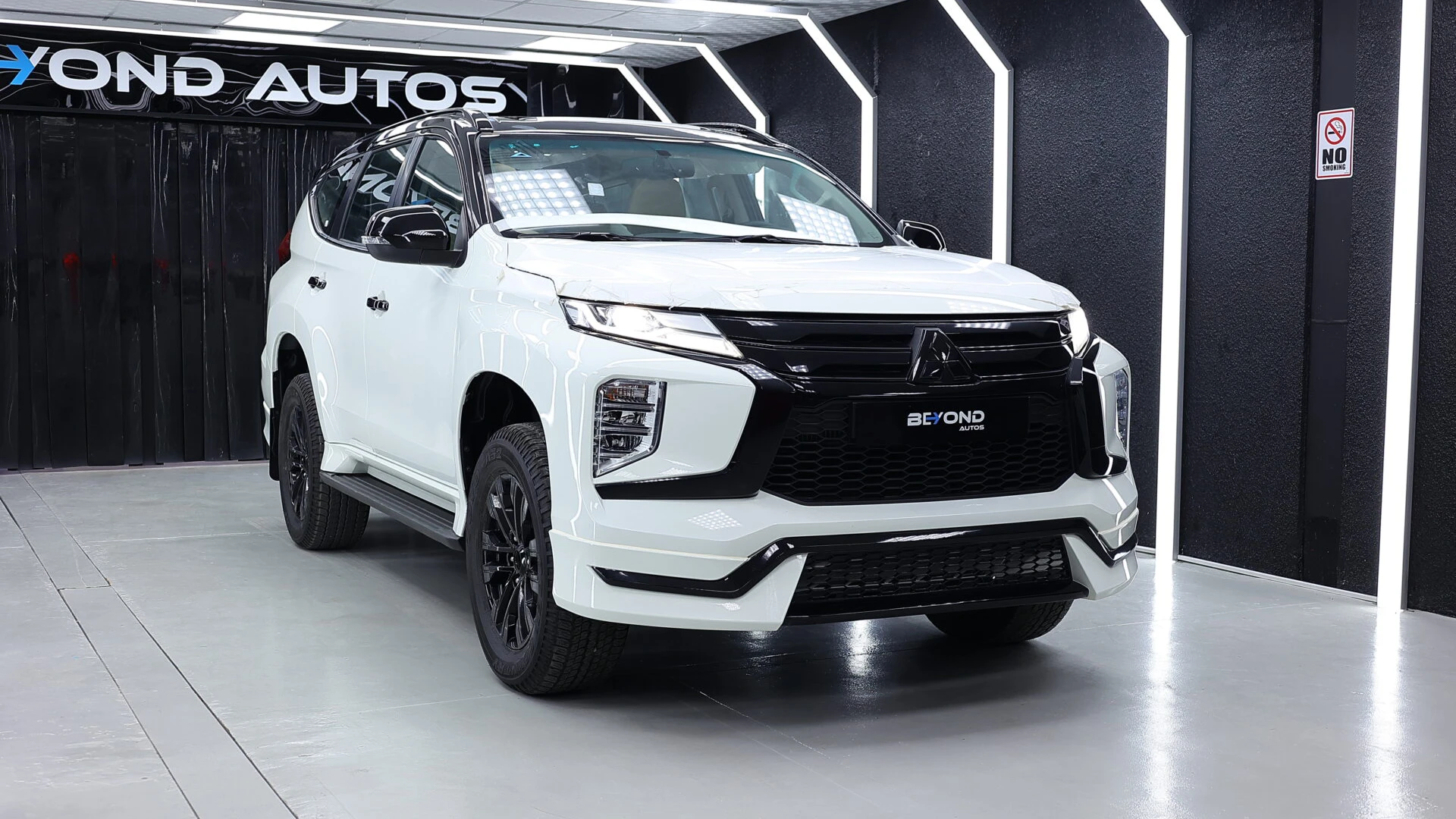 Mitsubishi-Montero-Sport-Body-Kit-V3-Beyond-Auto-Accessories White Front