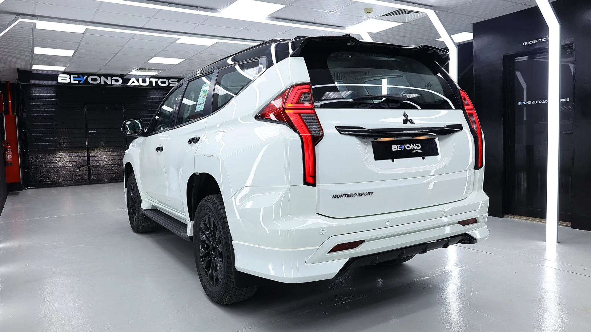 Mitsubishi-Montero-Sport-Body-Kit-V3-Beyond-Auto-Accessories White Rear