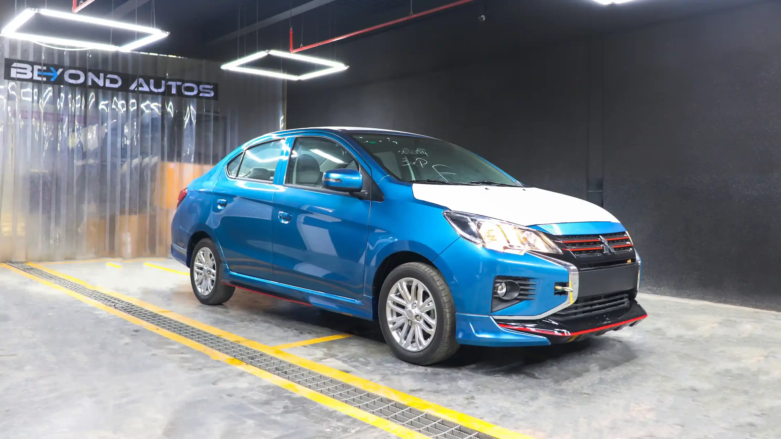 Mitsubishi-Attrage-Body-Kit-Beyond-Auto-Accessories-Blue