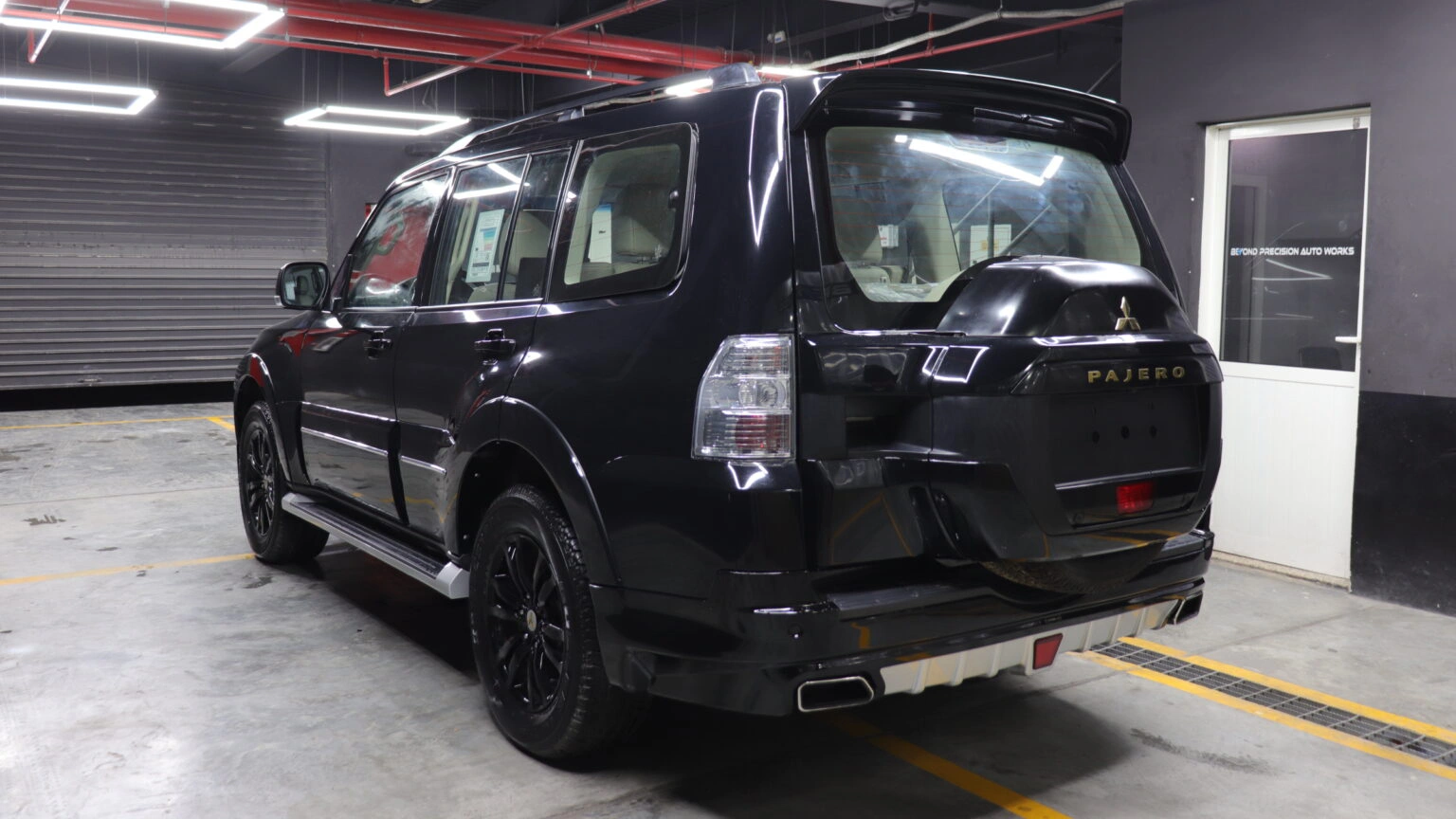 Mitsubishi-Pajero-Body-Kit-V2-Beyond-Auto-Accessories Black Rear