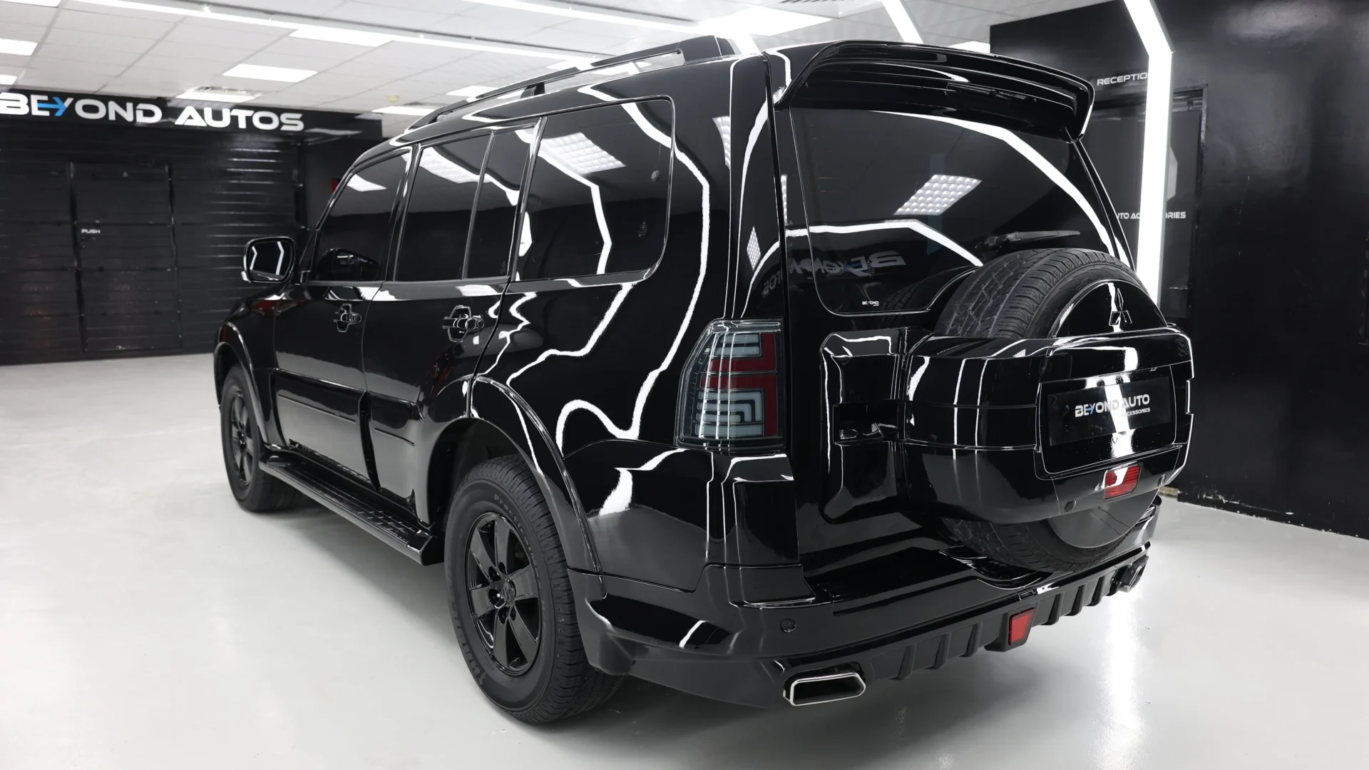 Mitsubishi-Pajero-Black-Hawk-Upgrade-Beyond-Auto-Accessories Black Rear After