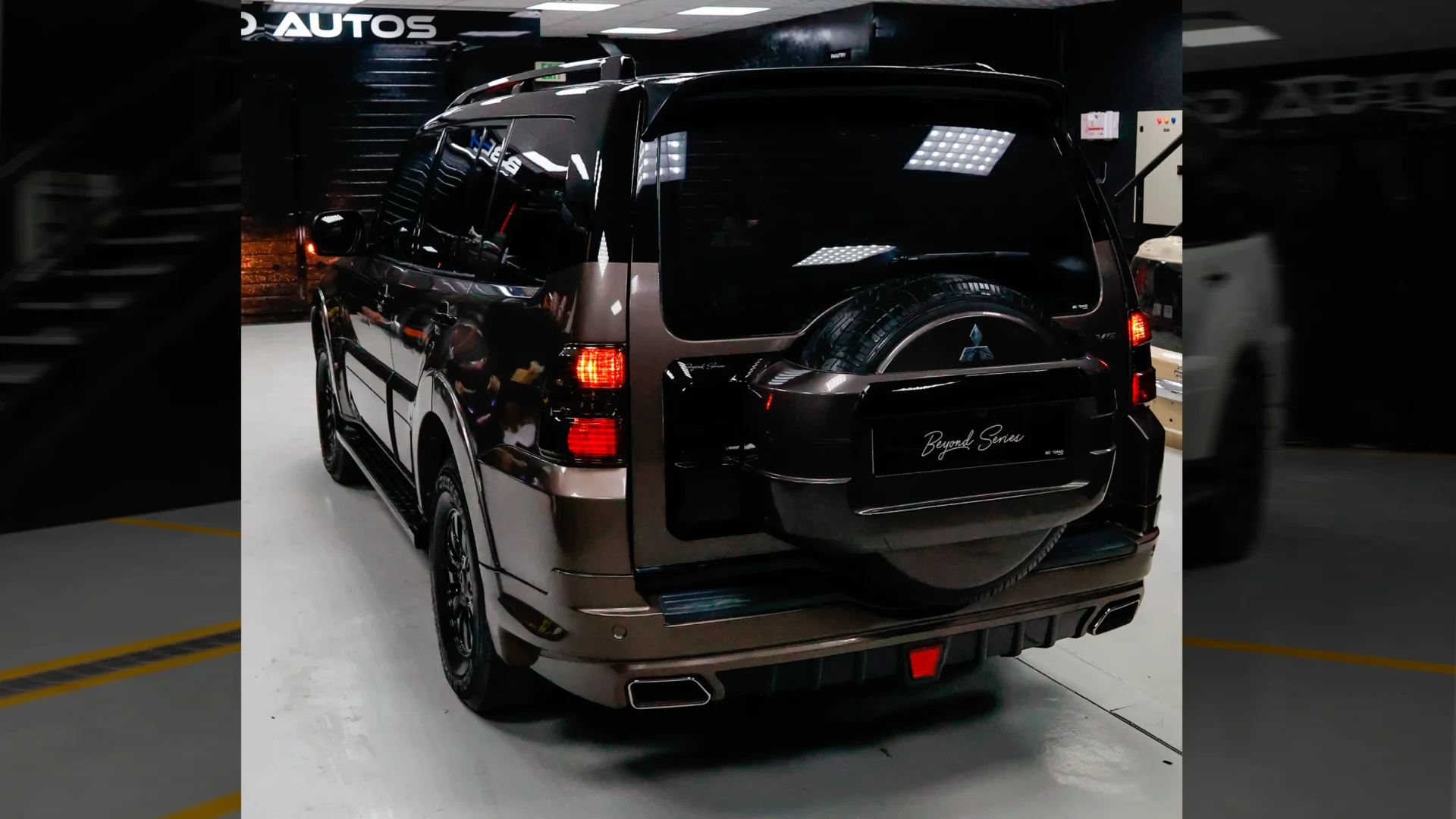 Mitsubishi-Pajero-Black-Hawk-Upgrade-Beyond-Auto-Accessories Brown Rear After