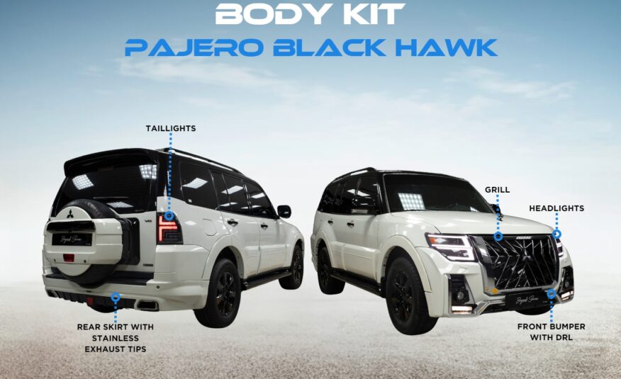 Upgrade Facelift Black Hawk Body Kit for Mitsubishi Pajero Fits 2007 – 2022 Models