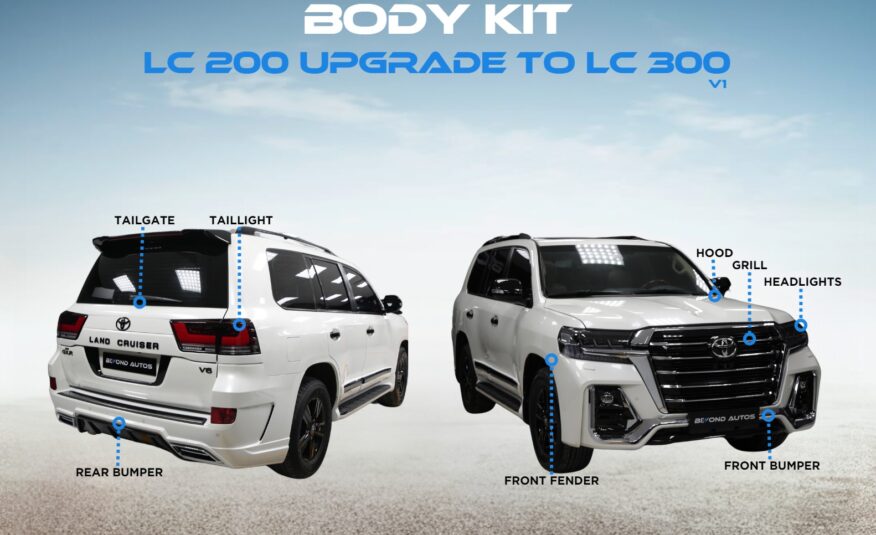 Upgrade Facelift LC300 Navigator Body Kit for Toyota LC200 Fits 2008 – 2021 Models