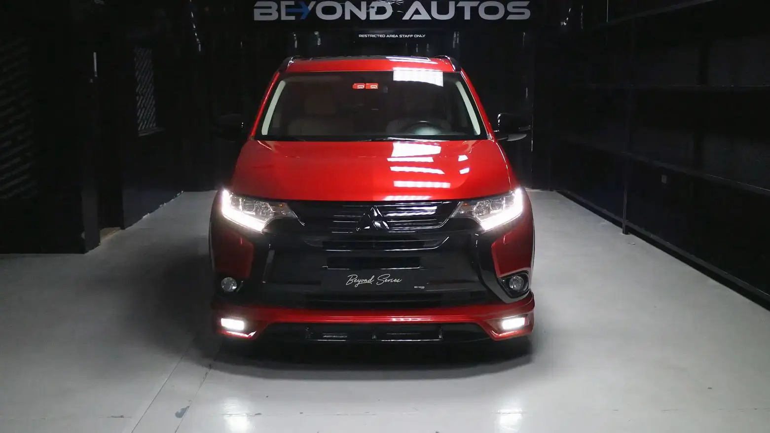 Beyond Auto Accessories _ Outlander V1 _ Red _ Body Kit Front 2016 2017 2018 2019 2020 2021 2022