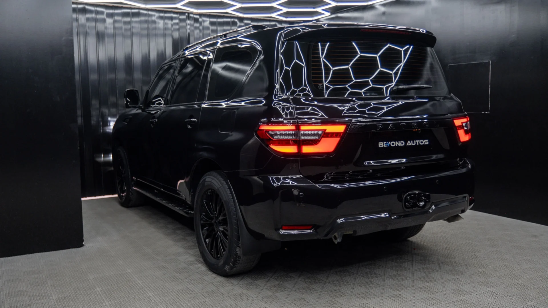 Nissan-Patrol-Platinum-Upgrade-Beyond-Auto-Accessories Blue Rear