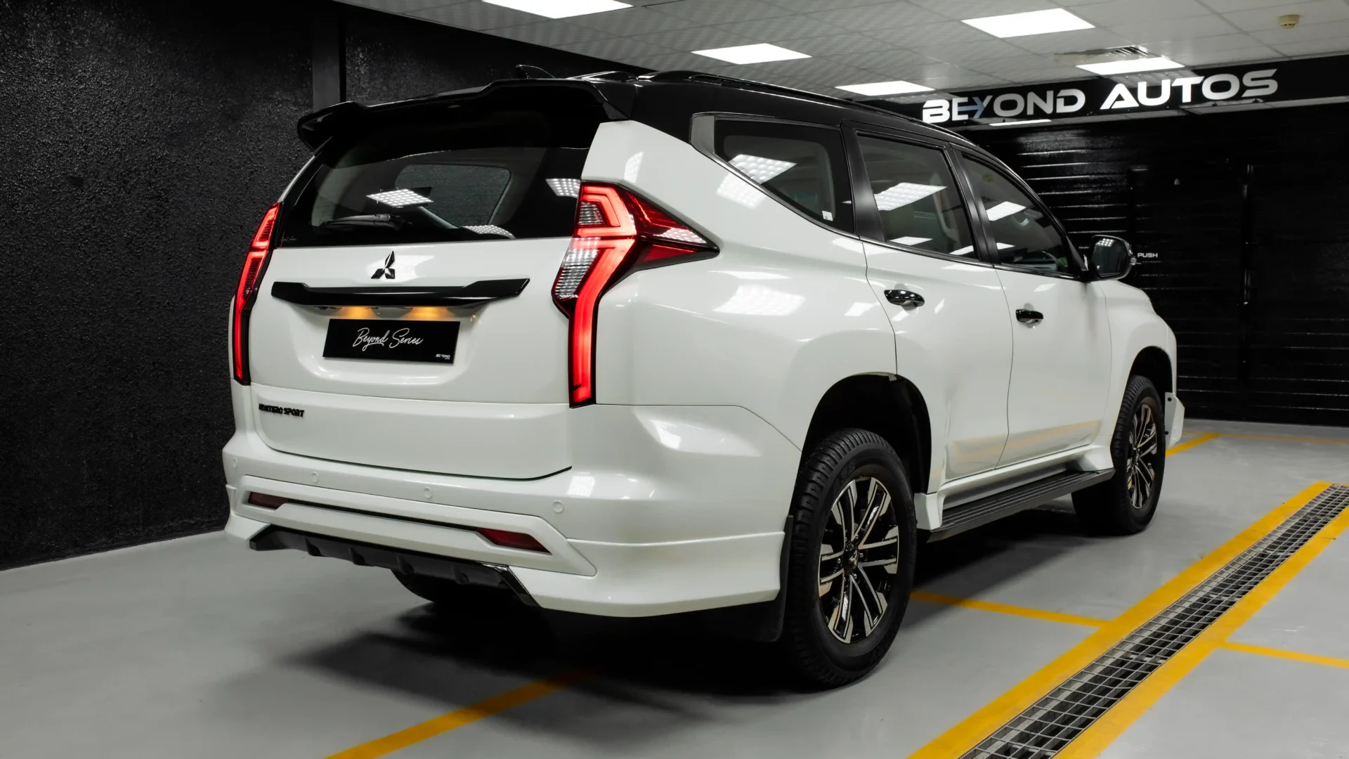 Mitsubishi-Montero-Sport-Body-Kit-V4-Beyond-Auto-Accessories White Rear