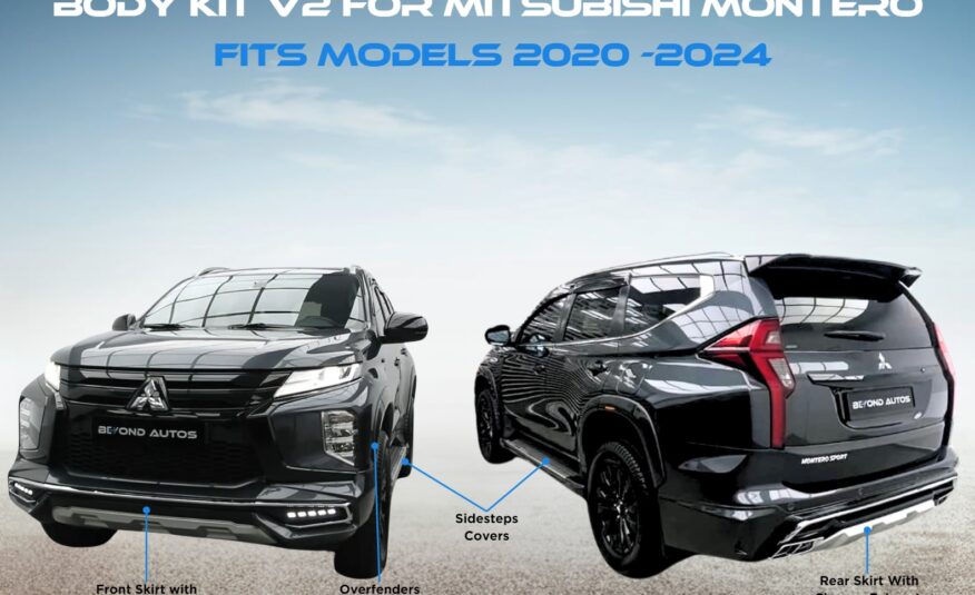 Body Kit V2 for Mitsubishi Montero fits 2020 – 2024 models