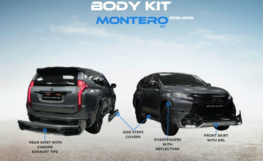 Body Kit V1 for Mitsubishi Montero Fits 2016 – 2019 Models