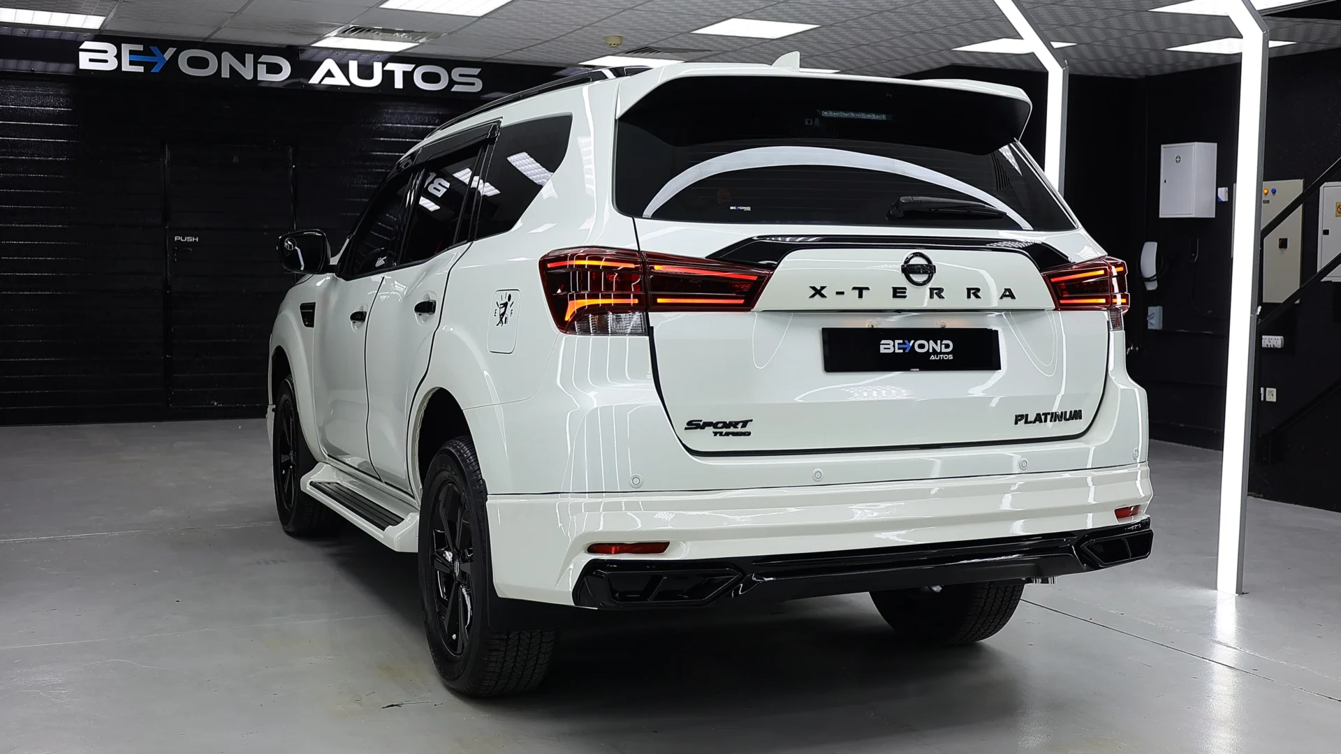 Nissan-Xterra-Body-Kit-V1-Beyond-Auto-Accessories White Rear