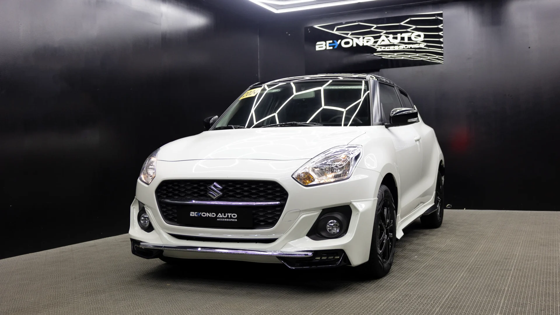 Suzuki-Swift-Body-Kit-V1-Beyond-Auto-Accessories White Front