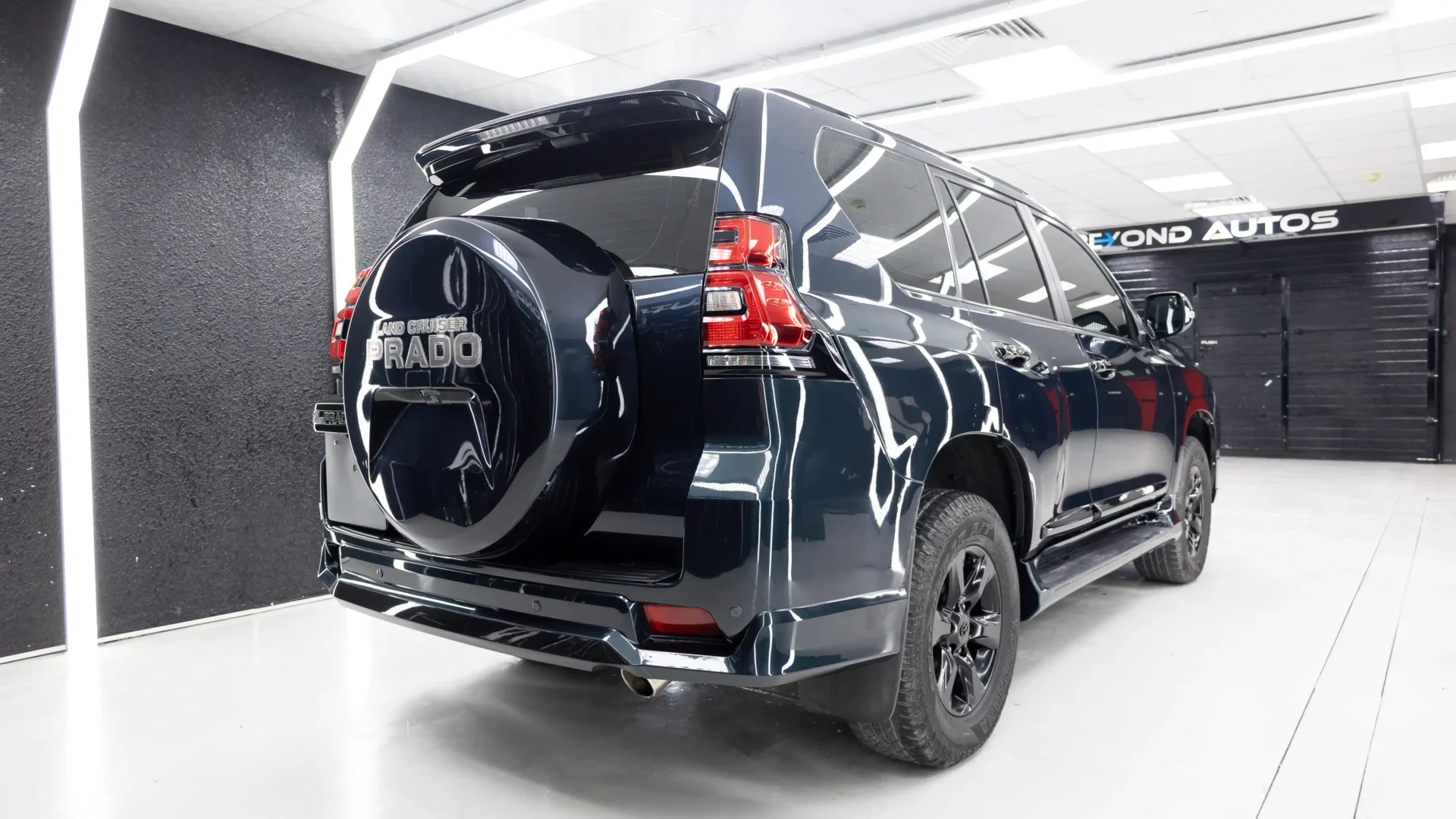 Toyota-Prado-Facelist-VXR-Beyond-Auto-Accessories Blue Rear