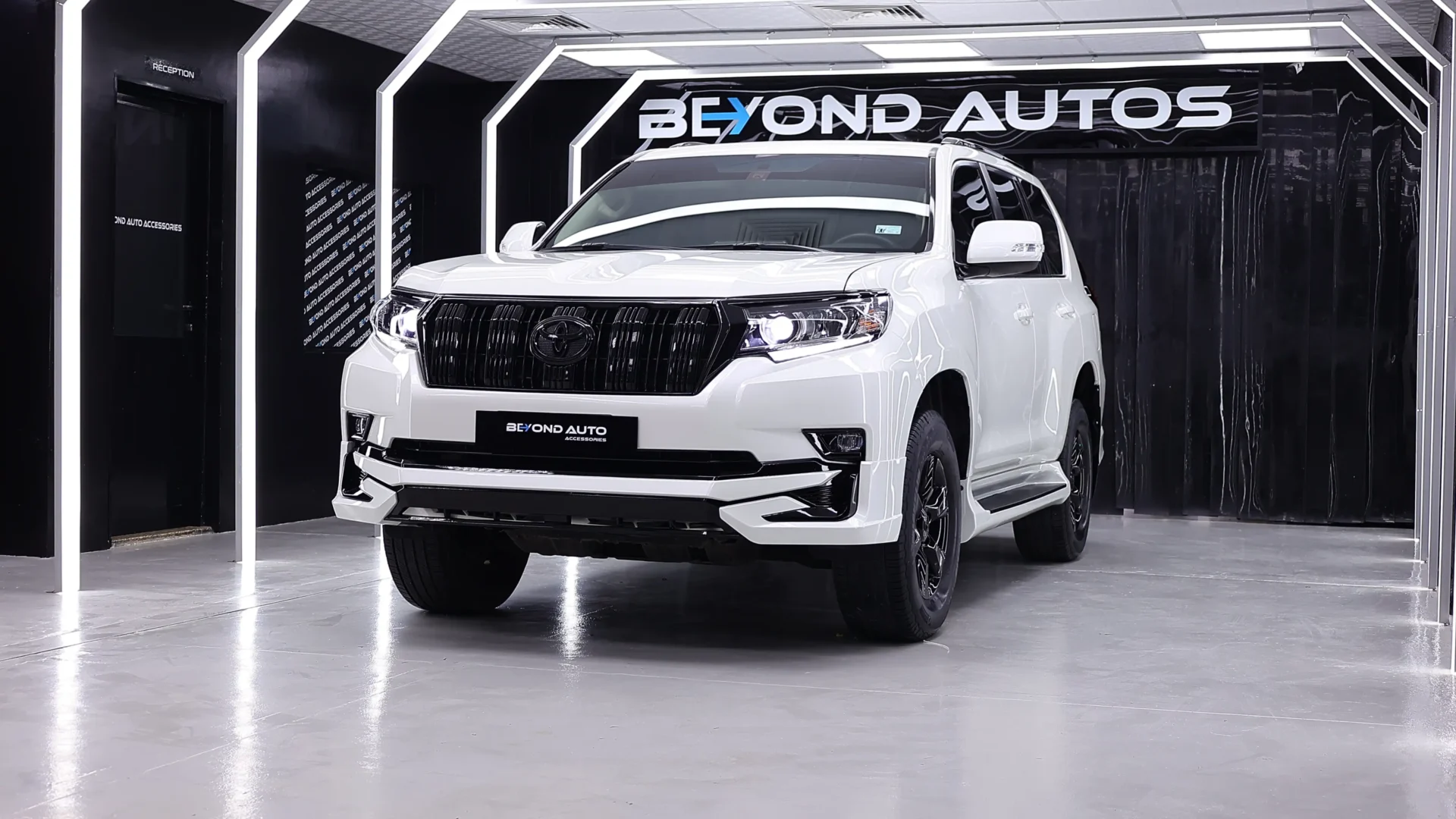 Toyota-Prado-Facelist-VXR-Beyond-Auto-Accessories White Front