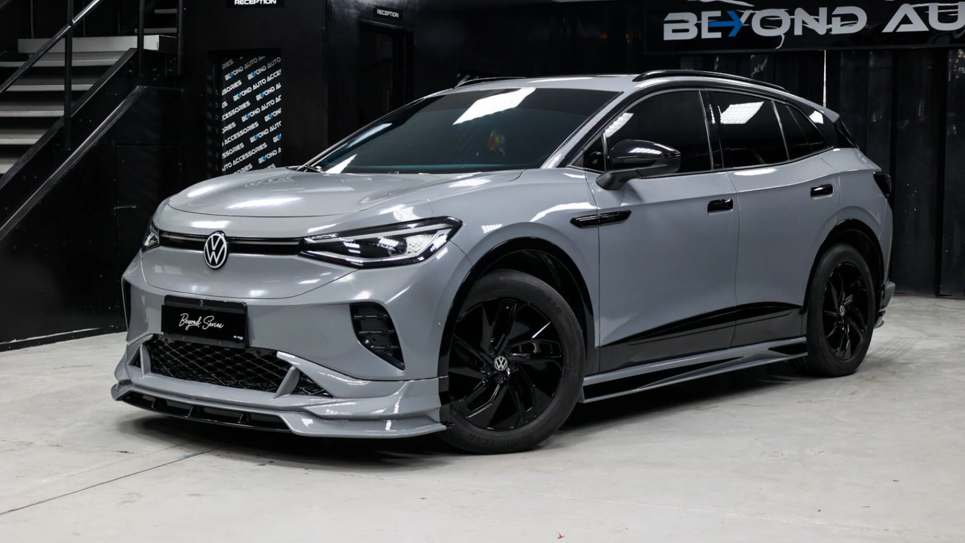 VW-ID4-Body-Kit-V1-Beyond-Auto-Accessories Grey Front