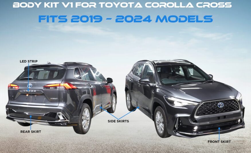 Body Kit V1 for Toyota Corolla Cross fits 2019 – 2024 Models