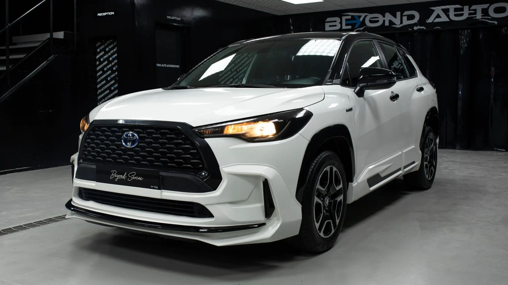 Toyota-Corolla-Cross-Body-Kit-V1-Beyond-Auto-Accessories White Front