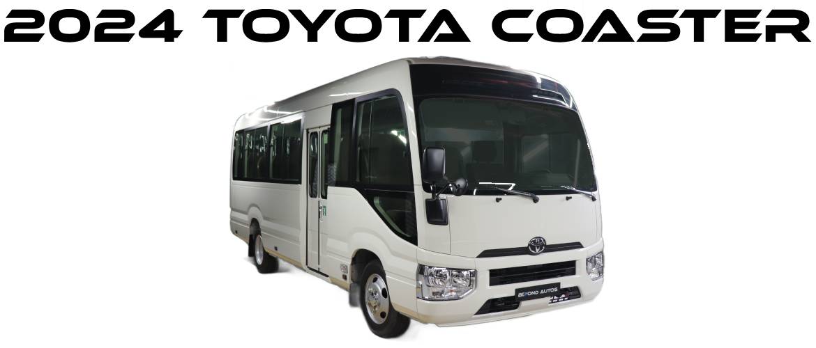 2024 Toyota Coaster 22 seats white color can be sold in uae or exported