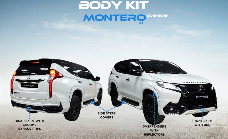 Body Kit V1 for Mitsubishi Montero Fits 2016 – 2019 Models