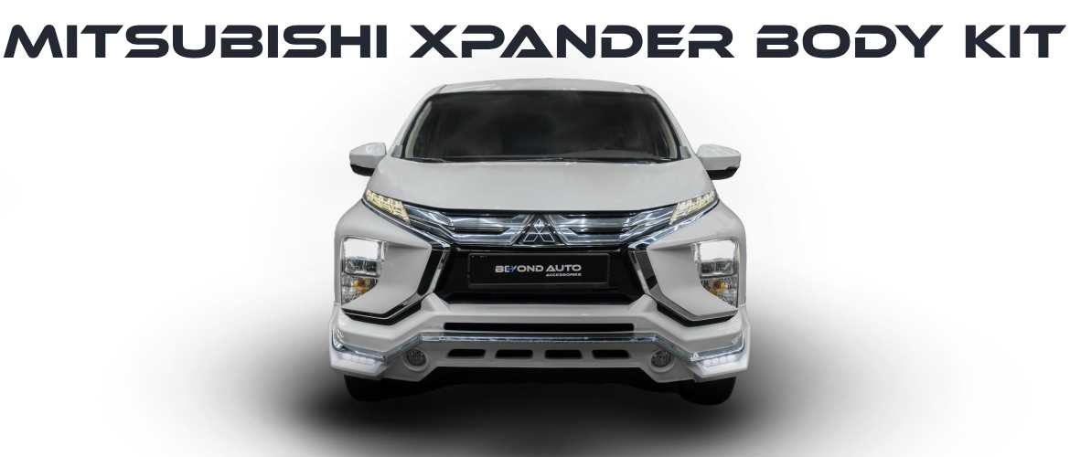 2024 mitsubishi xpander body kit front skirt with drl side skirt over fenders overfenders rear skirt with chrome exhaust tips can be sold in uae or exported atricle image