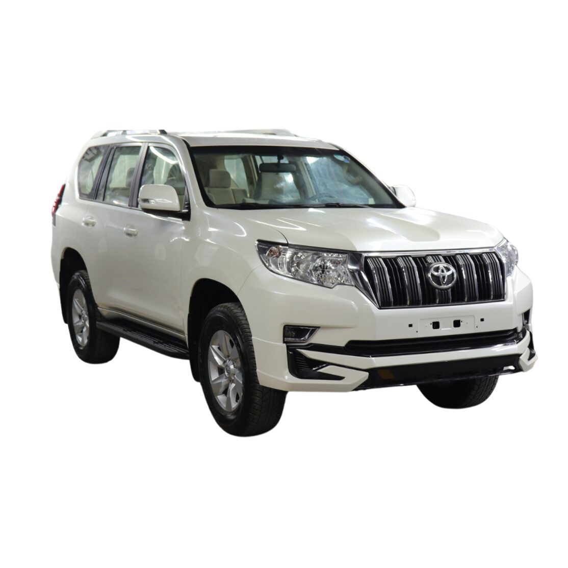 Beyond Auto Accessories _ Toyota Prado V1 _ White _ Body Kit Before - Front (1)