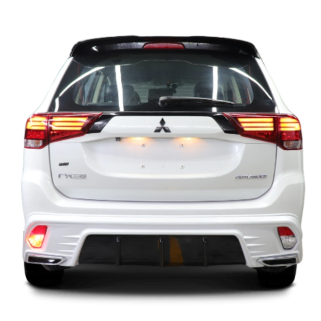 Beyond Auto Accessories _ Outlander V1 _ White _ Body Kit After - Rear