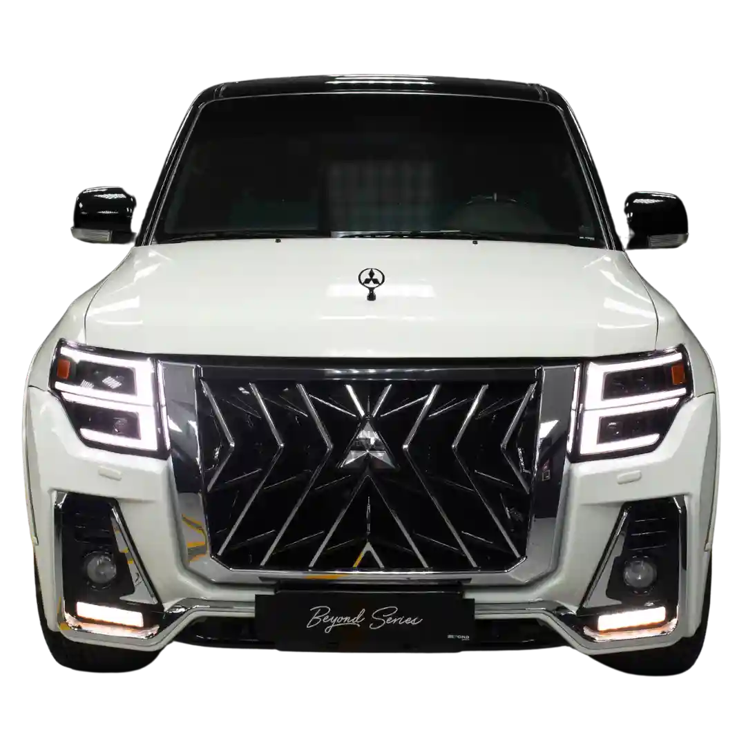 Beyond Auto Accessories _ Pajero _ White _ Black Hawk Before - Front