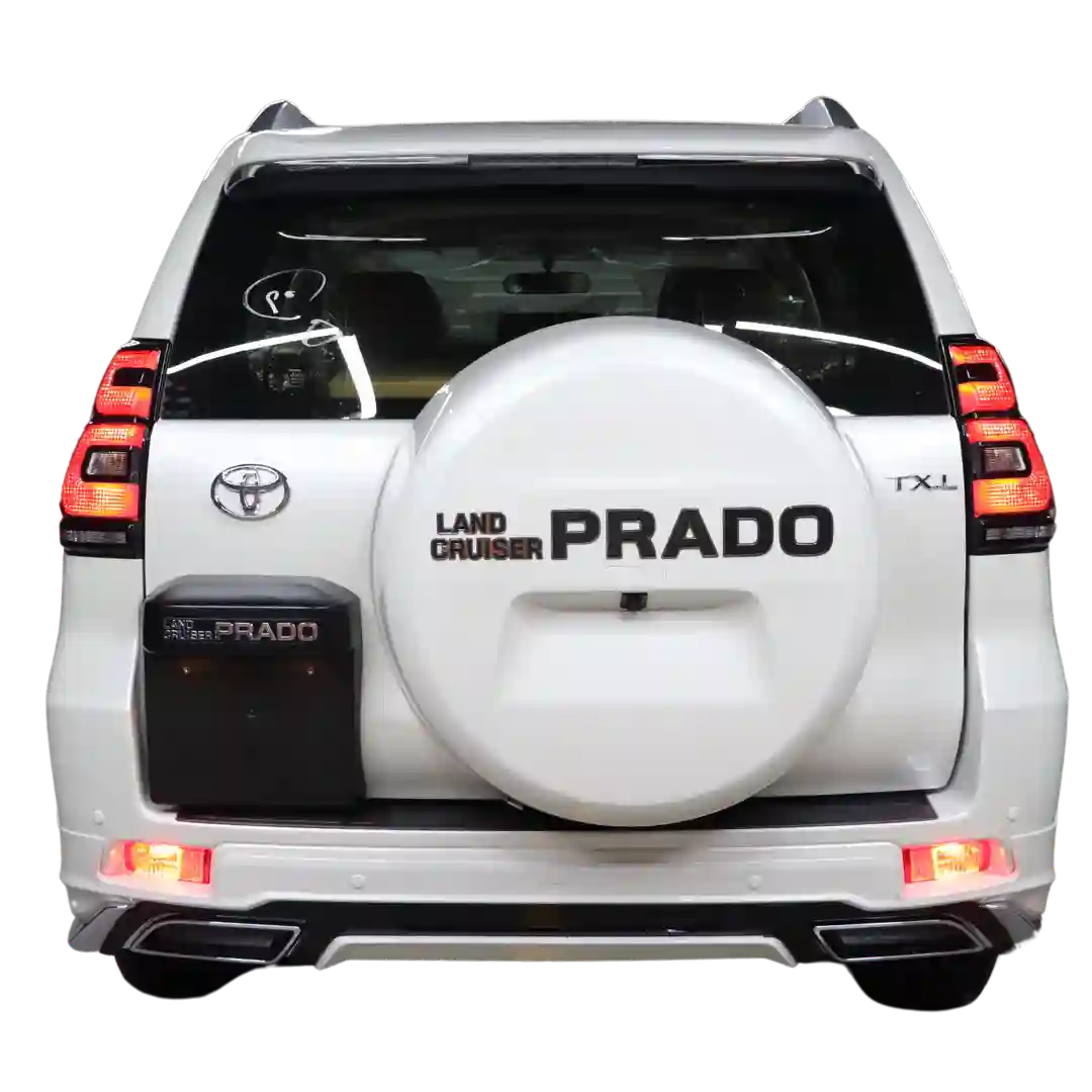 Beyond Auto Accessories _ Toyota Prado V2 _ White _ Body Kit Before - Rear