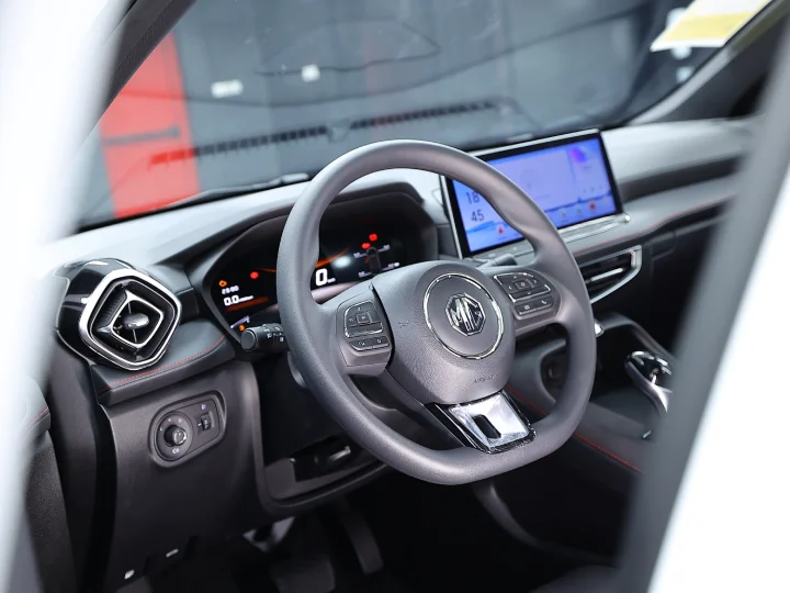 2026 MG MG5 GT 1.5L Comfort White Inside Black & Red- Beyond Autos - www.beyondautos.com