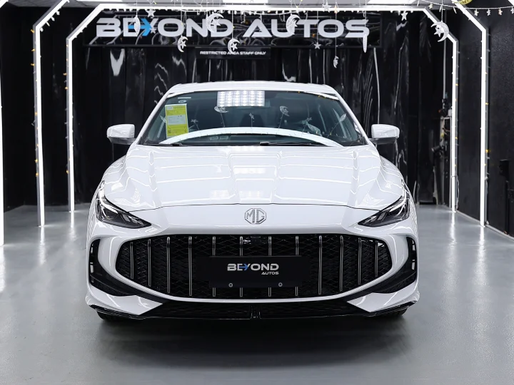 2026 MG MG5 GT 1.5L Comfort White Inside Black & Red- Beyond Autos - www.beyondautos.com