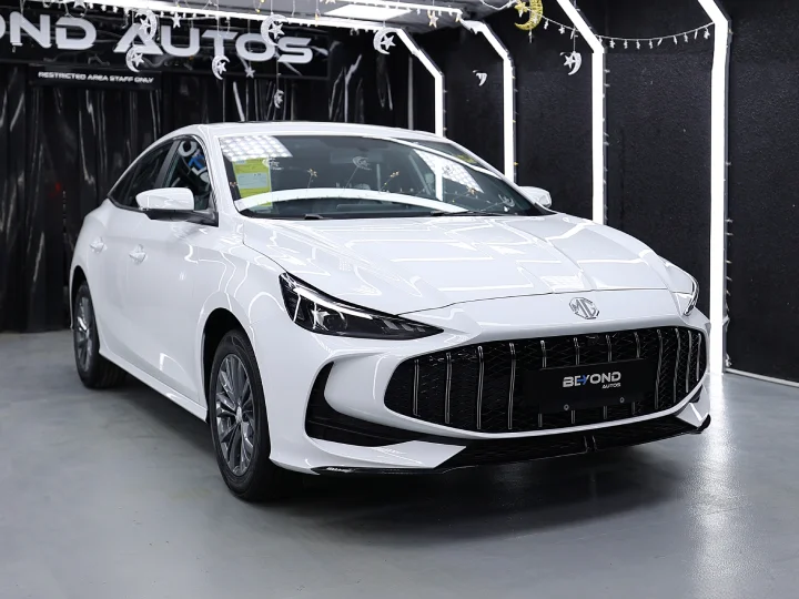 2026 MG MG5 GT 1.5L Comfort White Inside Black & Red- Beyond Autos - www.beyondautos.com