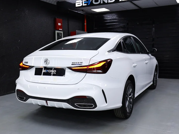 2026 MG MG5 GT 1.5L Comfort White Inside Black & Red- Beyond Autos - www.beyondautos.com