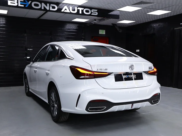 2026 MG MG5 GT 1.5L Comfort White Inside Black & Red- Beyond Autos - www.beyondautos.com