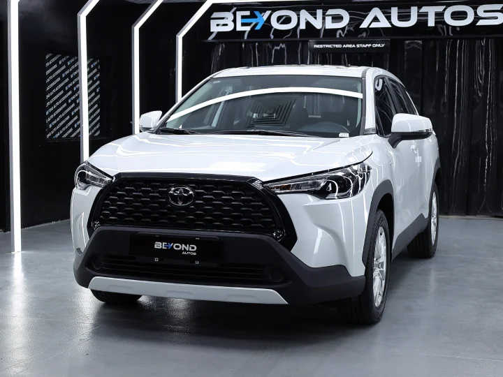 2026 Toyota Corolla Cross 2.0L HEV White Inside Black - Beyond Autos - www.beyondautos.com