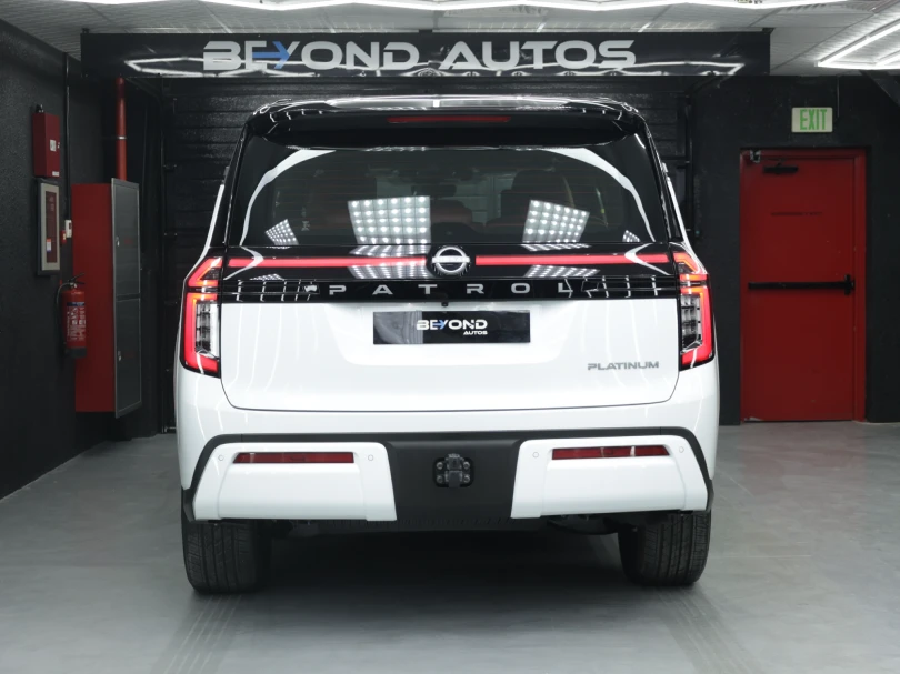 2026 Nissan Patrol Y63 Platinum White - Export Import From Dubai - Beyond Autos - www.beyondautos.com