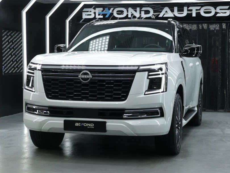 2026 Nissan Patrol Y63 Platinum White - Export Import From Dubai - Beyond Autos - www.beyondautos.com