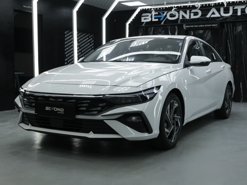 2026 Hyundai Elantra 1.5L GLX Elite White Inside Black - Beyond Autos - www.beyondautos.com